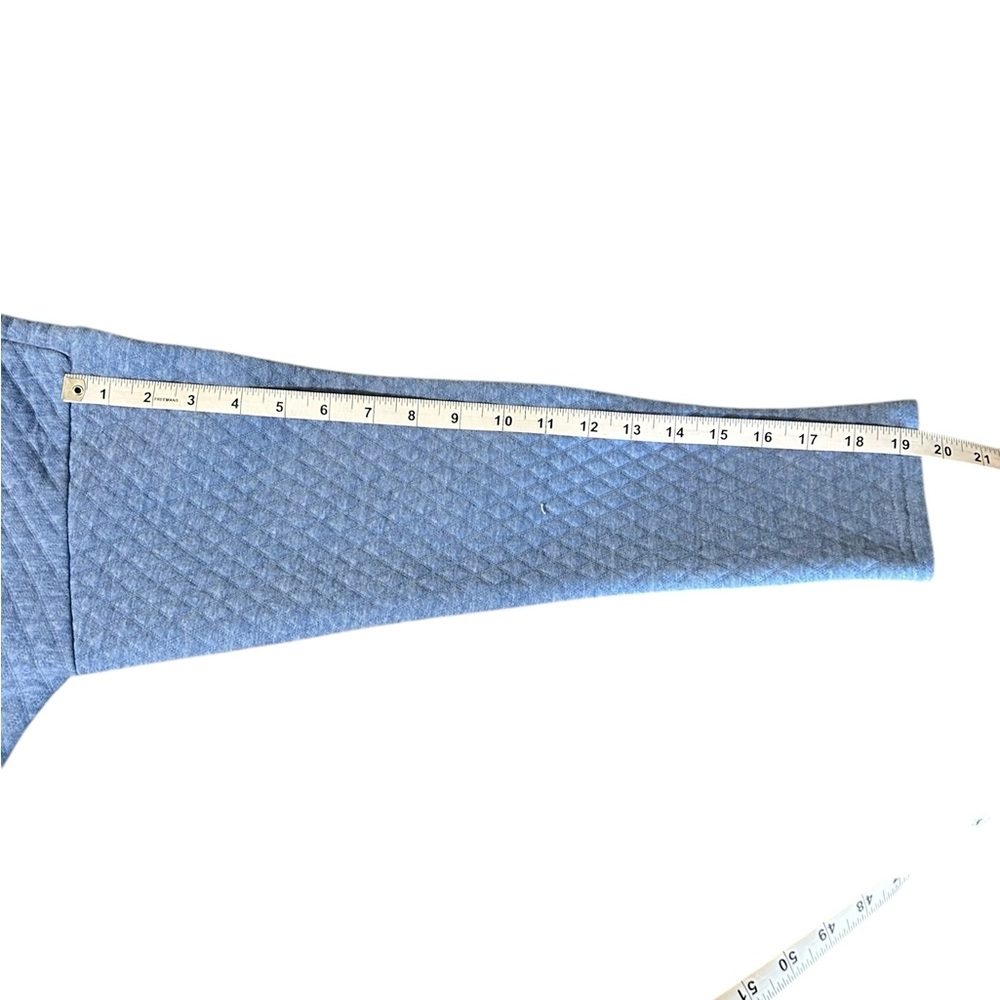 Eddie Bauer Quilted Half-Zip in Blue - Picture 11 of 12